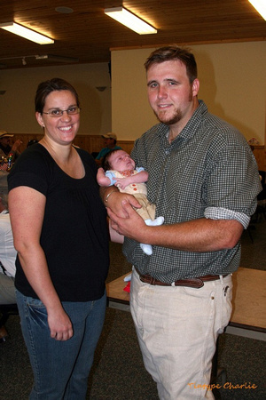 KJ & Deuce Stevens with baby Mason