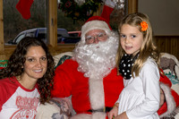 Santa meets all the cute girls.